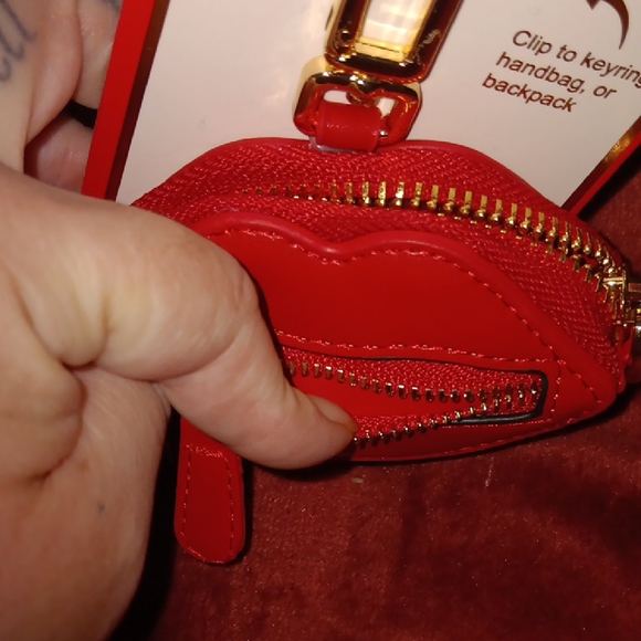 Piper Red Lips Bag Charm and Key Chain - Picture 7 of 7